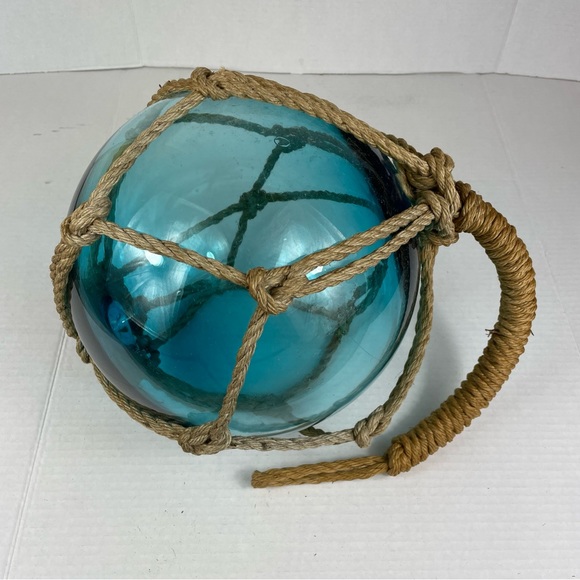 Large Lighthousecore Japanese Fishing Float Glass Vintage Nautical Ocean Sea 12” - Picture 16 of 16